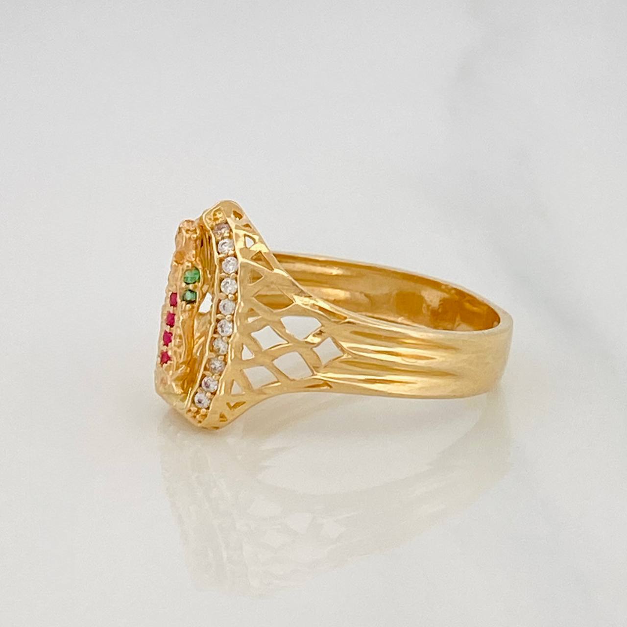 Anillo Virgen de Guadalupe 3.45g / T6 1/4 Oro Amarillo 18K
