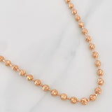 Cadena Militar 18.3g / 50cm / 4mm Oro Rosa 18K