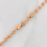 Cadena Militar 18.3g / 50cm / 4mm Oro Rosa 18K