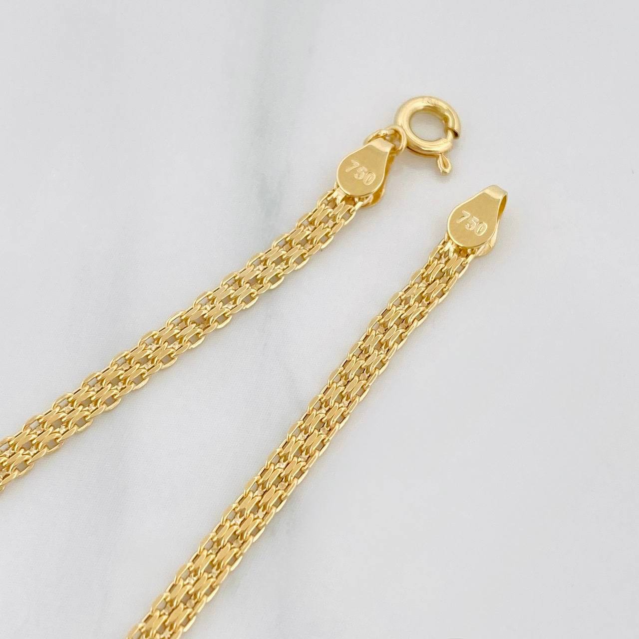 Pulso China 1.55g / 21cm / 2.47mm Oro Amarillo 18K
