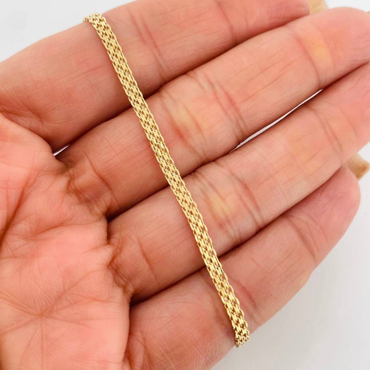 Pulso China 1.55g / 21cm / 2.47mm Oro Amarillo 18K