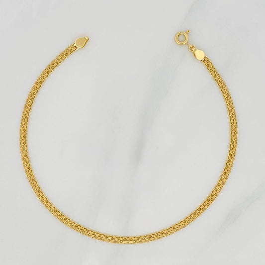 Pulso China 1.6g / 21cm / 2.5mm Oro Amarillo 18K