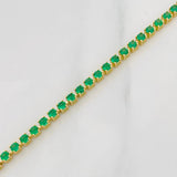 Pulso Tenis 4.25g / 15cm / 2.1mm Oro Amarillo 18K