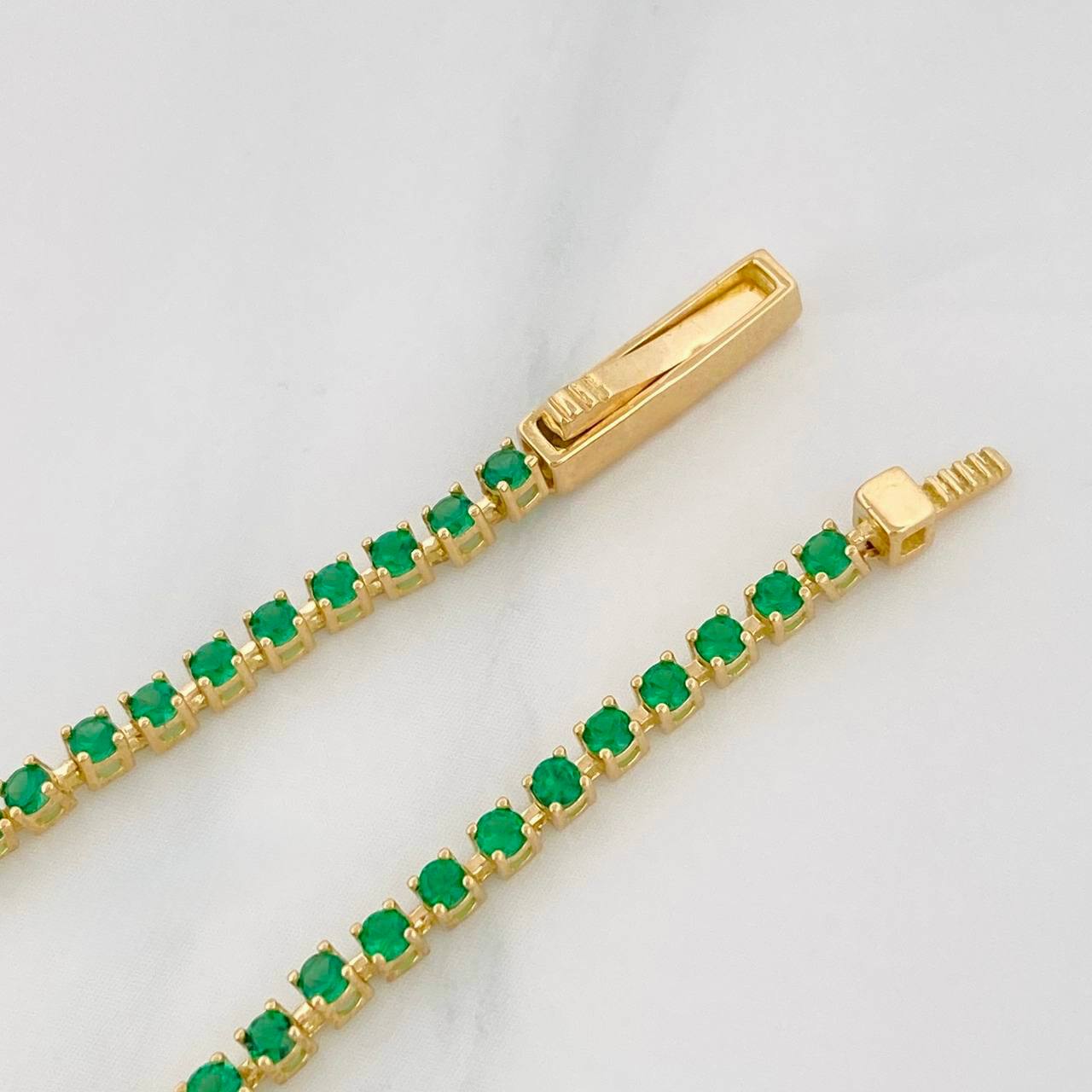 Pulso Tenis 4.25g / 15cm / 2.1mm Oro Amarillo 18K