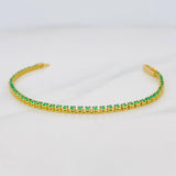 Pulso Tenis 4.25g / 15cm / 2.1mm Oro Amarillo 18K