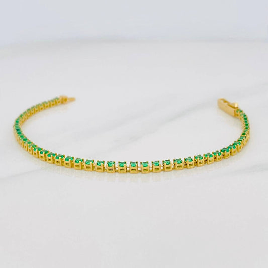 Pulso Tenis 4g / 15cm / 2.2mm Oro Amarillo 18K