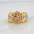 Anillo Correa Corona 8.6g / T11 Tres Oros 18K