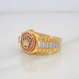 Anillo Correa Corona 8.6g / T11 Tres Oros 18K