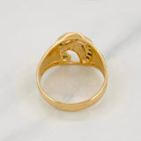 Anillo Herradura Caballo 6.3g / T9 3/4 Oro Amarillo 18K