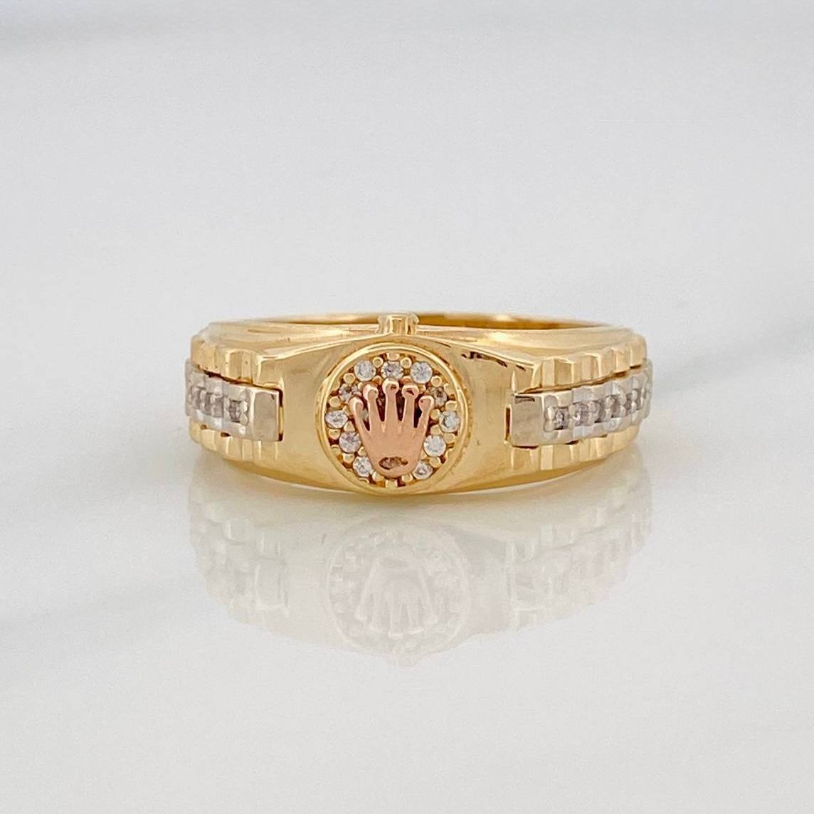 Anillo Correa Corona 4.75g / T8 1/4 Tres Oros 18K