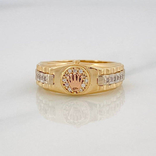 Anillo Correa Corona 4.75g / T8 1/4 Tres Oros 18K