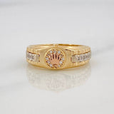 Anillo Correa Corona 4.75g / T8 1/4 Tres Oros 18K