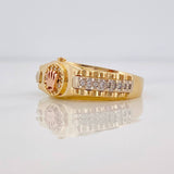 Anillo Correa Corona 4.75g / T8 1/4 Tres Oros 18K