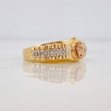 Anillo Correa Corona 4.75g / T8 1/4 Tres Oros 18K