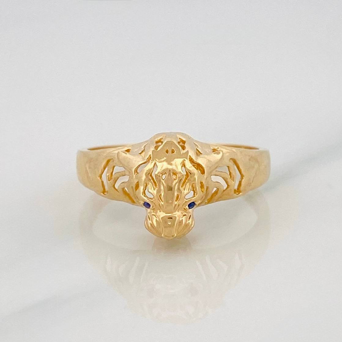 Anillo Pantera 4.45g / T10 3/4 Oro Amarillo 18K