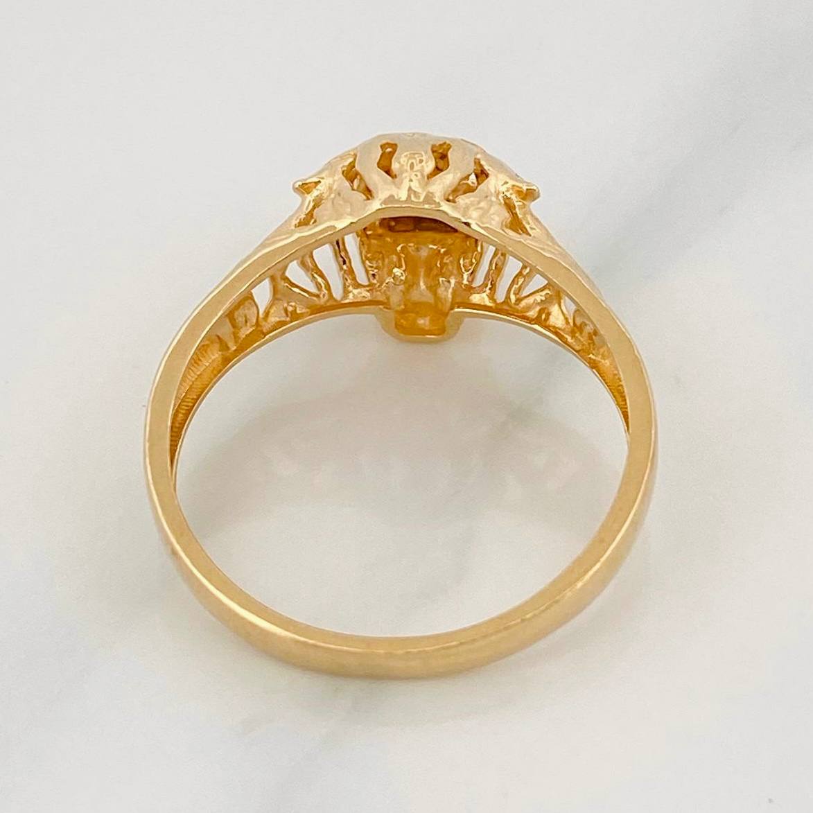 Anillo Pantera 4.45g / T10 3/4 Oro Amarillo 18K