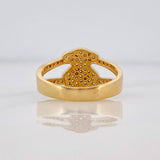 Anillo Ts 3.6g / T6 3/4 Dos Oros Amarillo Blanco 18K