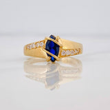 Anillo Solitario Rombo 2.75g / T6 1/2 Oro Amarillo 18K
