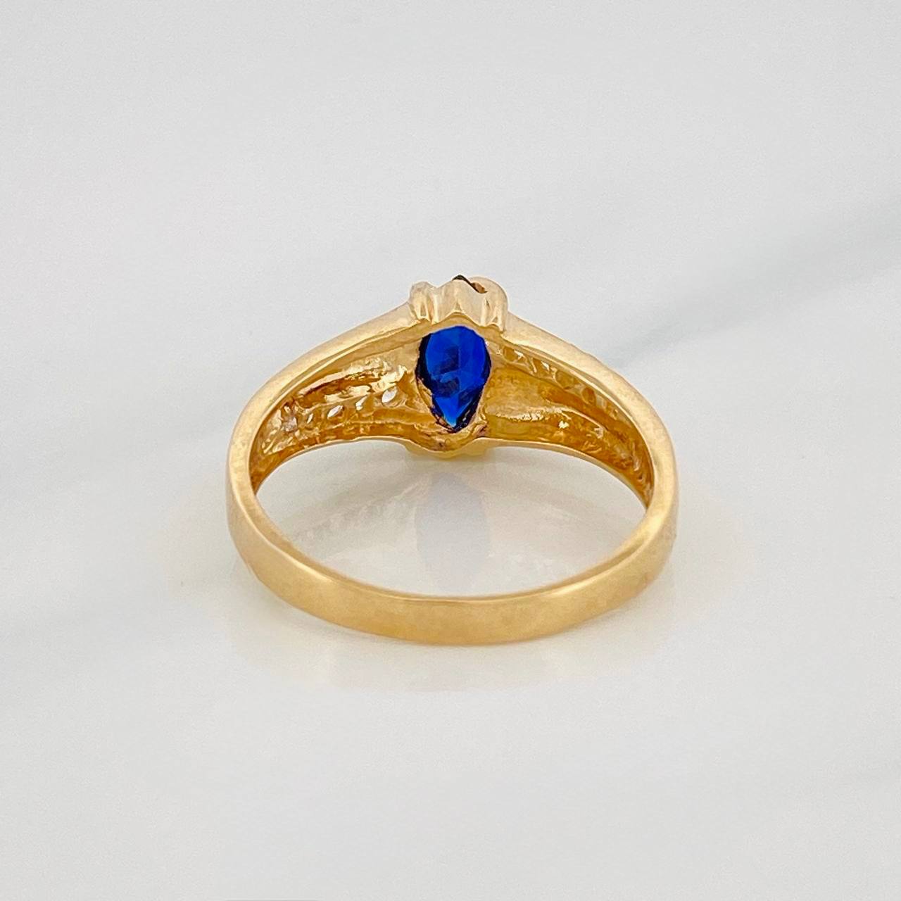 Anillo Solitario Rombo 2.75g / T6 1/2 Oro Amarillo 18K
