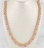 Cadena Tennis Moisanitas  2.665 qts Diamantes 1.040 pts 76.05g / 56cm / 7.36mm Oro Rosa 18K