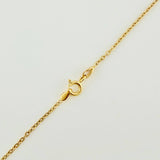 Cadena Aro Seguido Trebol 3.8gr / 46.1cm / 0.98mm Oro Amarillo 18K $