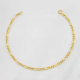 Pulso Figaro 0.9g / 18cm / 2.4mm Oro Amarillo 18K