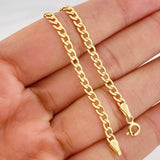 Pulso Cubano 1.55g / 19cm / 3.28mm Oro Amarillo 18K