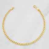 Pulso Cubano 1.55g / 19cm / 3.28mm Oro Amarillo 18K