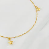 Tobillera Rolo Figuras 3.05g / 24cm / 1.78mm Oro Amarillo 18K