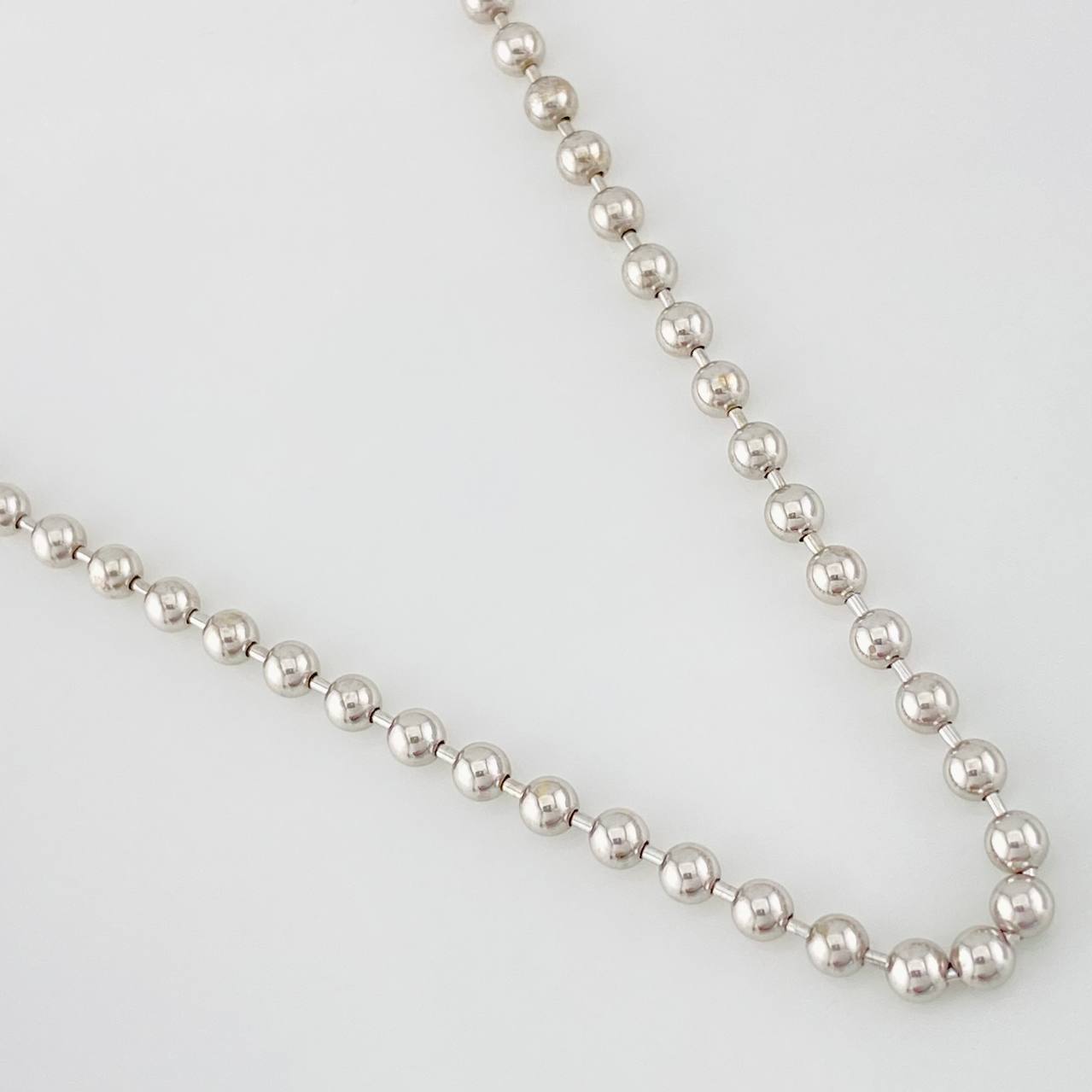 Cadena Militar 21.55g / 70cm / 3mm Oro Blanco 18K
