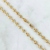 Cadena GC 8.6gr / 50cm / 4.1mm Diamantada Oro Amarillo 18K