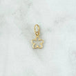 Dije Flor 0.3gr / 1.5cm / Silueta Lisa Oro Amarillo 18K *