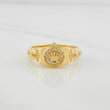 Anillo Corona 4.2g / T8 3/4 Tres Oros 18K