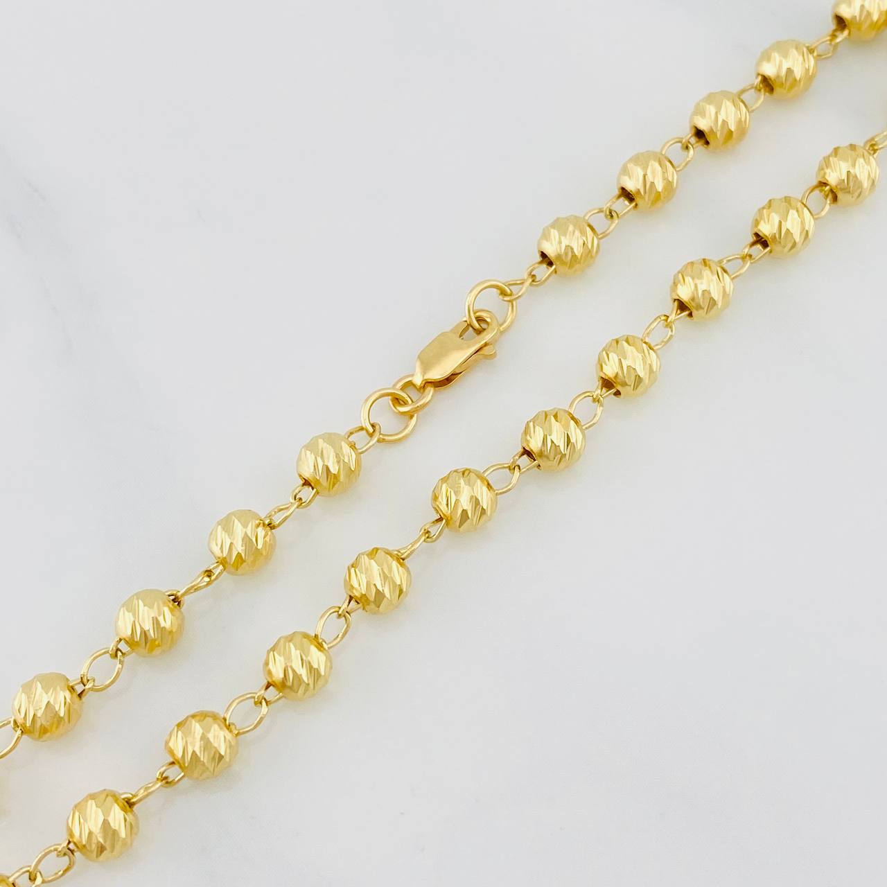 Pulso Tipo Militar 3.85g / 19cm / 3.92mm Oro Amarillo 18K