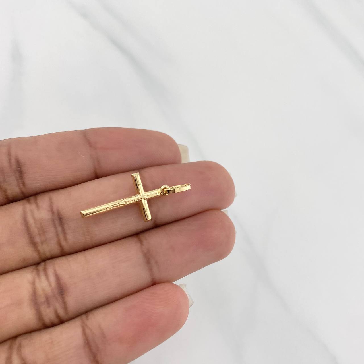 Dije Cruz cristo 0.75g / 2.5cm Oro Amarillo 18K