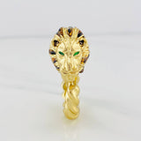 Anillo Leon 2.8g / T8 1/4 Oro Amarillo 18K