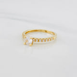 Anillo Solitario churumbela 1.8g / T6 Oro Amarillo 18K