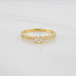 Anillo Solitario puente 1.85g / T7 Oro Amarillo 18K