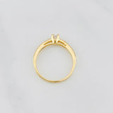 Anillo Solitario puente 1.85g / T7 Oro Amarillo 18K
