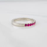 Anillo Argolla churumbela 3.25g / T7 1/4 Oro Blanco 18K