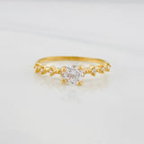 Anillo Solitario churumbela 1.45g / T6 1/2 Oro Amarillo 18K