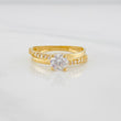 Anillo Solitario lineas 1.85g / T6 1/4 Oro Amarillo 18K