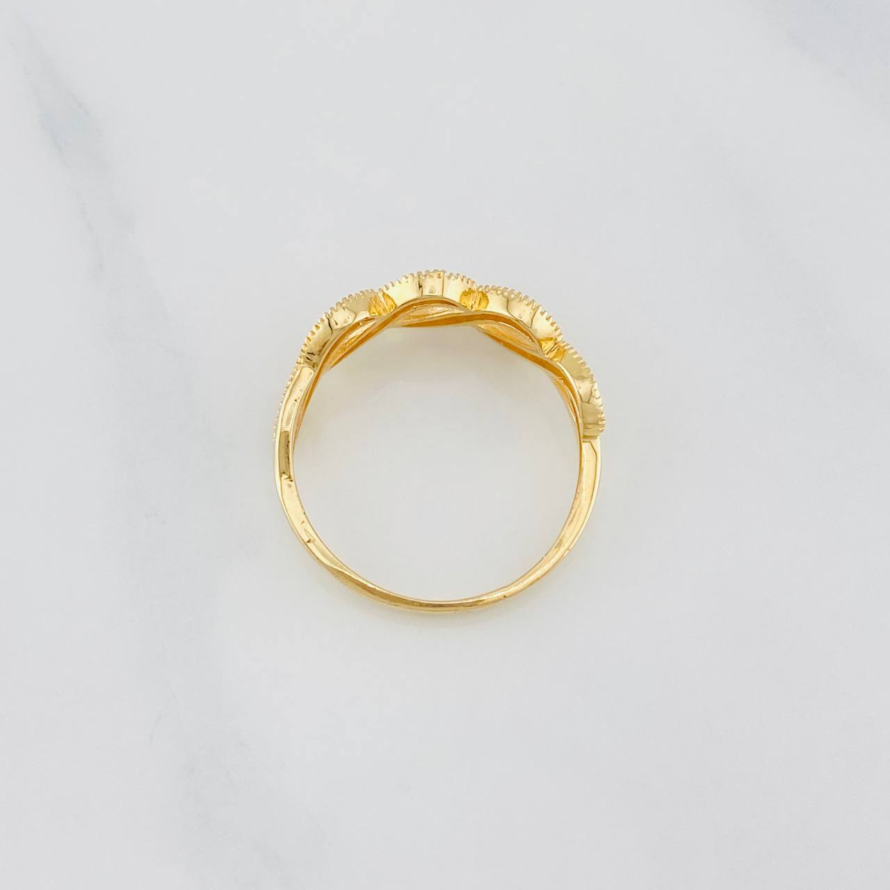 Anillo Olas 2.4g / T7 1/2 Oro Amarillo 18K