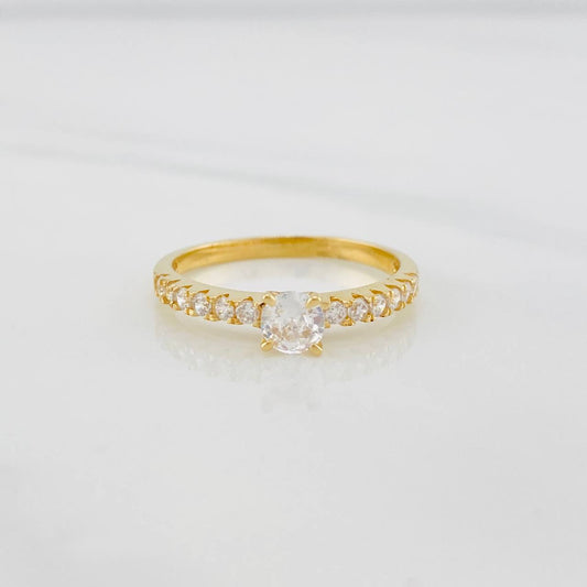 Anillo Solitario churumbela 2.25g / T8 Oro Amarillo 18K