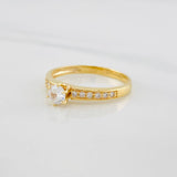 Anillo Solitario churumbela 2.05g / T7 Oro Amarillo 18K