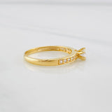 Anillo Solitario churumbela 2.05g / T7 Oro Amarillo 18K