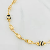 Pulso Rustico candado boya 5.8g / 22cm / 4.94mm Oro Amarillo 18K