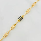 Pulso Rustico candado boya 5.8g / 22cm / 4.94mm Oro Amarillo 18K