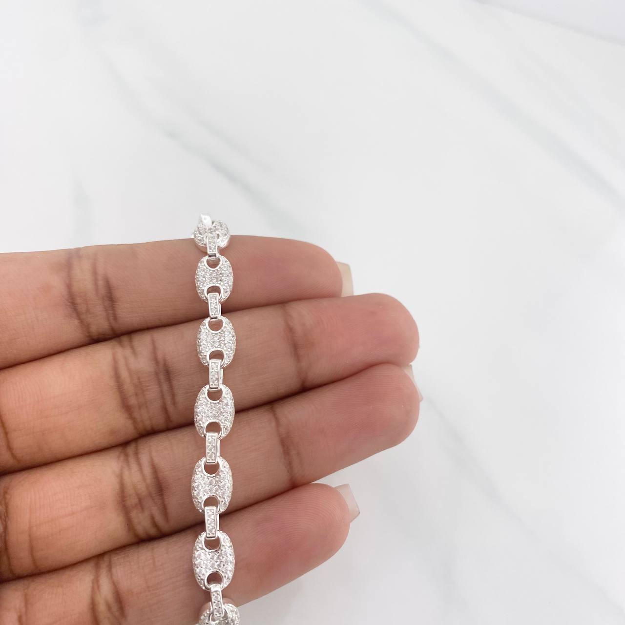 Pulso Gc Diamantado 12.3g / 18cm / 6.2mm Plata 925