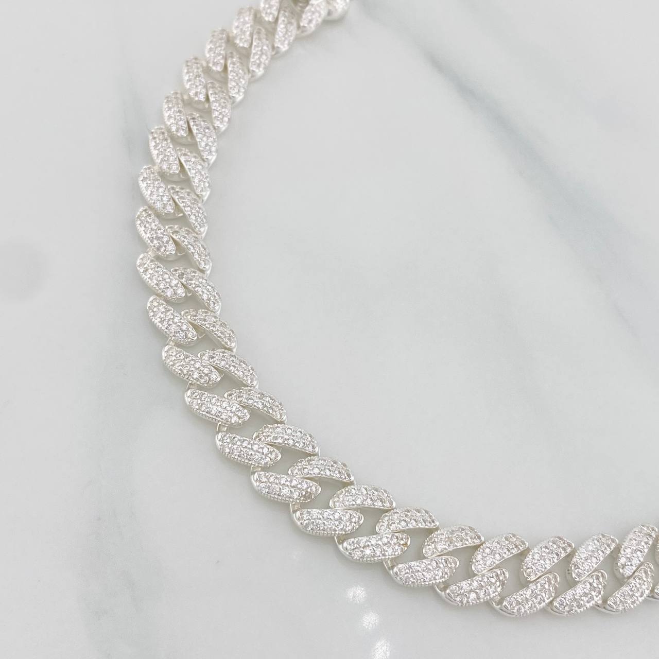 Pulso Cubana 16.7g / 18cm / 8.27mm Plata 925